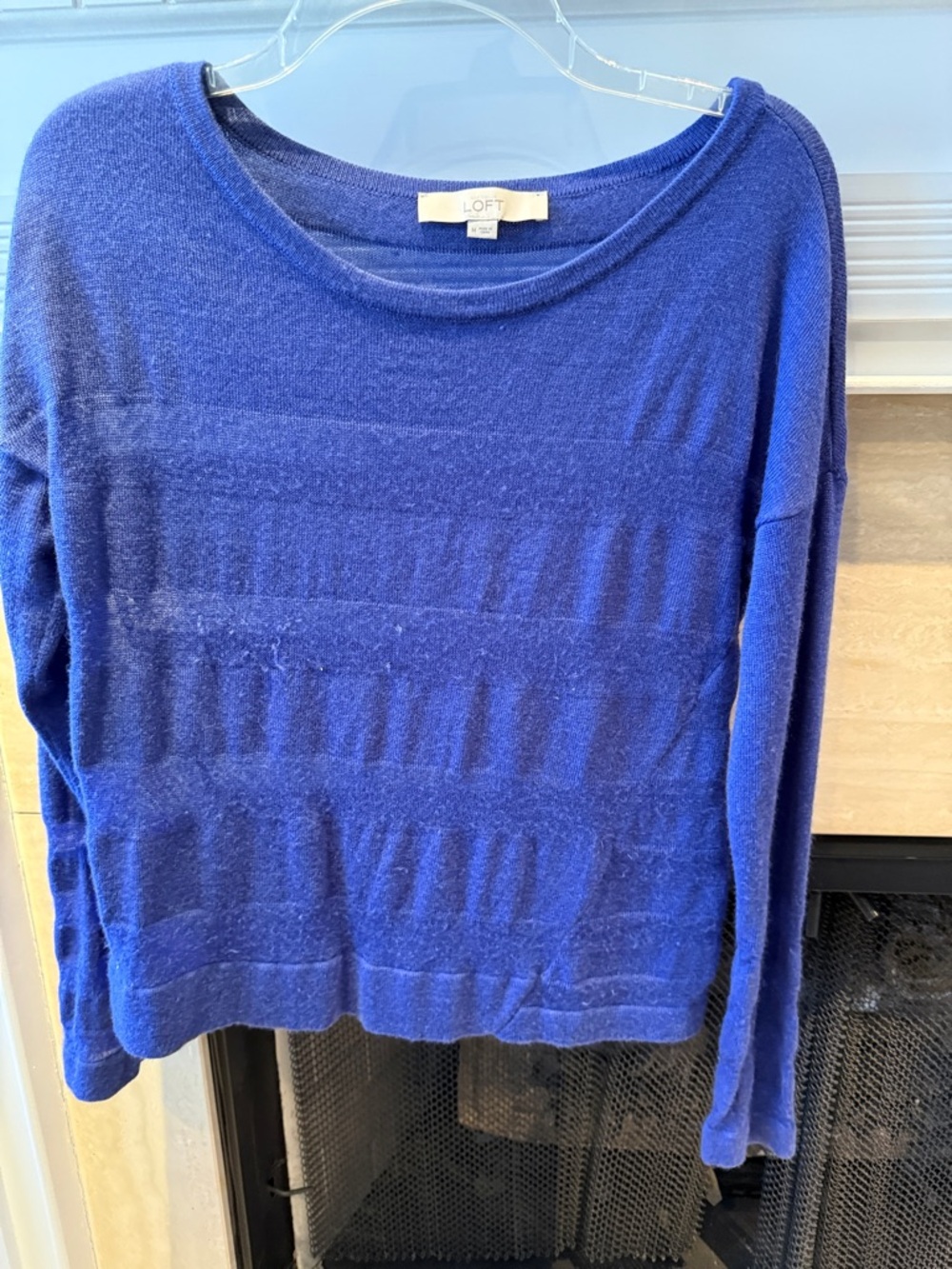 LOFT Cobalt Blue Lightweight Pullover Sweater